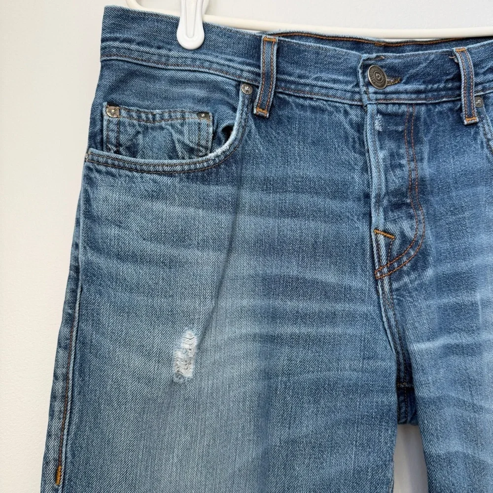 True Religion Men's Geno Slim Relaxed Distressed Jeans Size 32